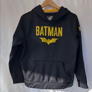 Under Armour Batman Kids Hoodie - Black and Yellow YXL